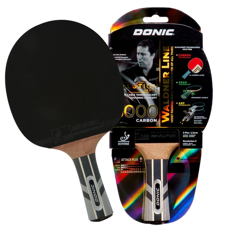 راکت پینگ‌پنگ Donic Schildkröt مدل Waldner 5000 Carbon | اوج قدرت و سرعت با اسفنج ۲.۳ میلی‌متری و لایه کربن