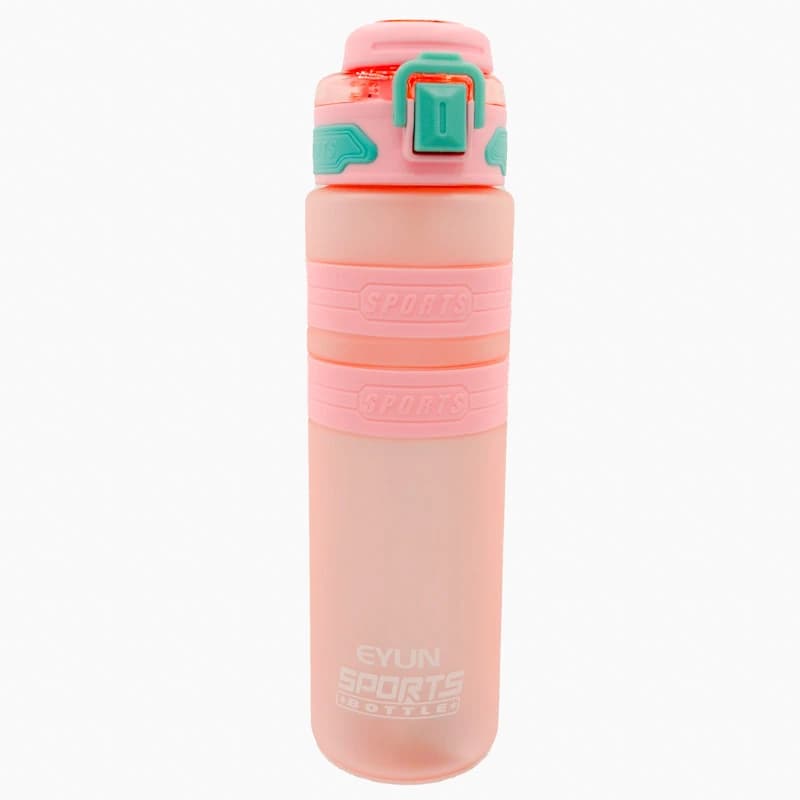 قمقمه ورزشی 950میلی لیتر Eyun کد 966 مدل Sports | دارای لایه ضربه‌گیر سیلیکونی، درب ضامن‌دار و لبی آسان‌نوش نی‌دار — تصویر ۵