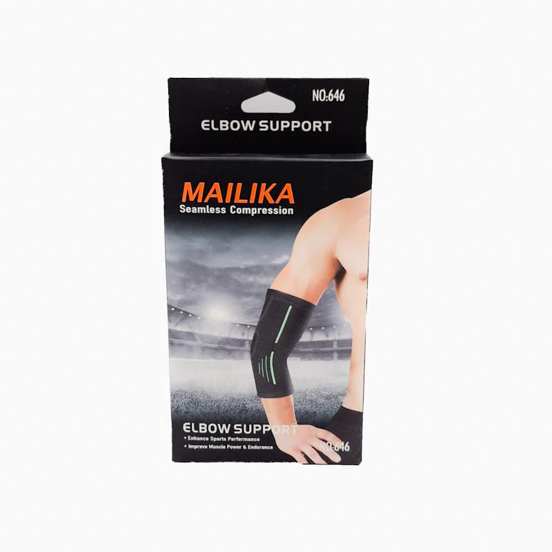 آرنج‌بند کشی MAILIKA کد 646 | بسته ۲ عددی با تکنولوژی Seamless Compression و بافت آناتومیک