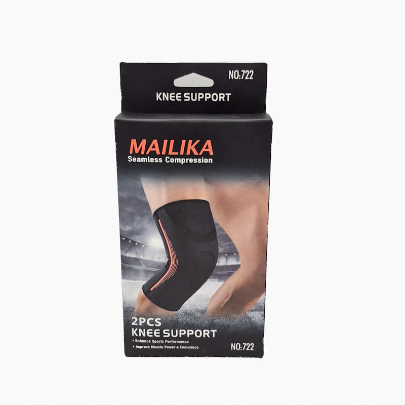 زانوبند کشی MAILIKA کد 722 | بسته ۲ عددی با تکنولوژی Seamless Compression جهت حمایت روزانه — تصویر ۲