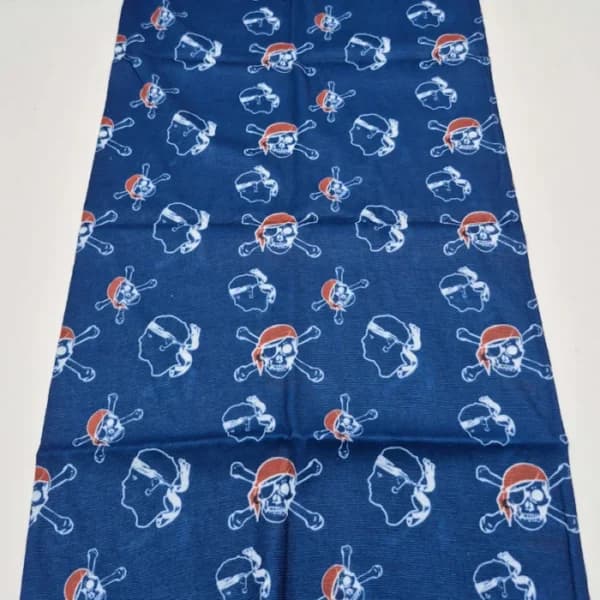 اسکارف ورزشی نخی طرح دزدان دریایی | دستمال سر و ماسک مدل Pirate Skull Blue