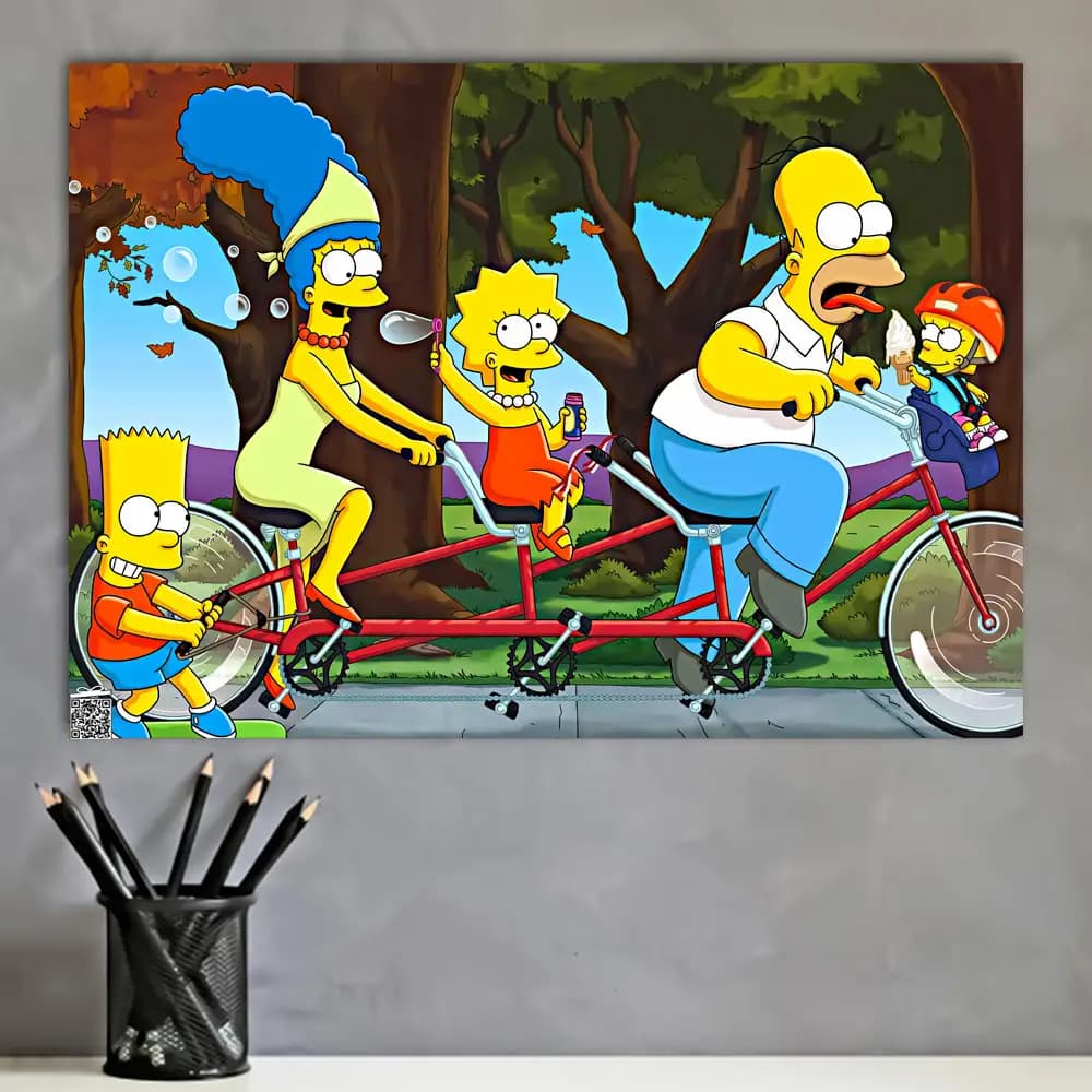 متال پوستر انیمیشن The Simpsons کد K110 — تصویر ۴