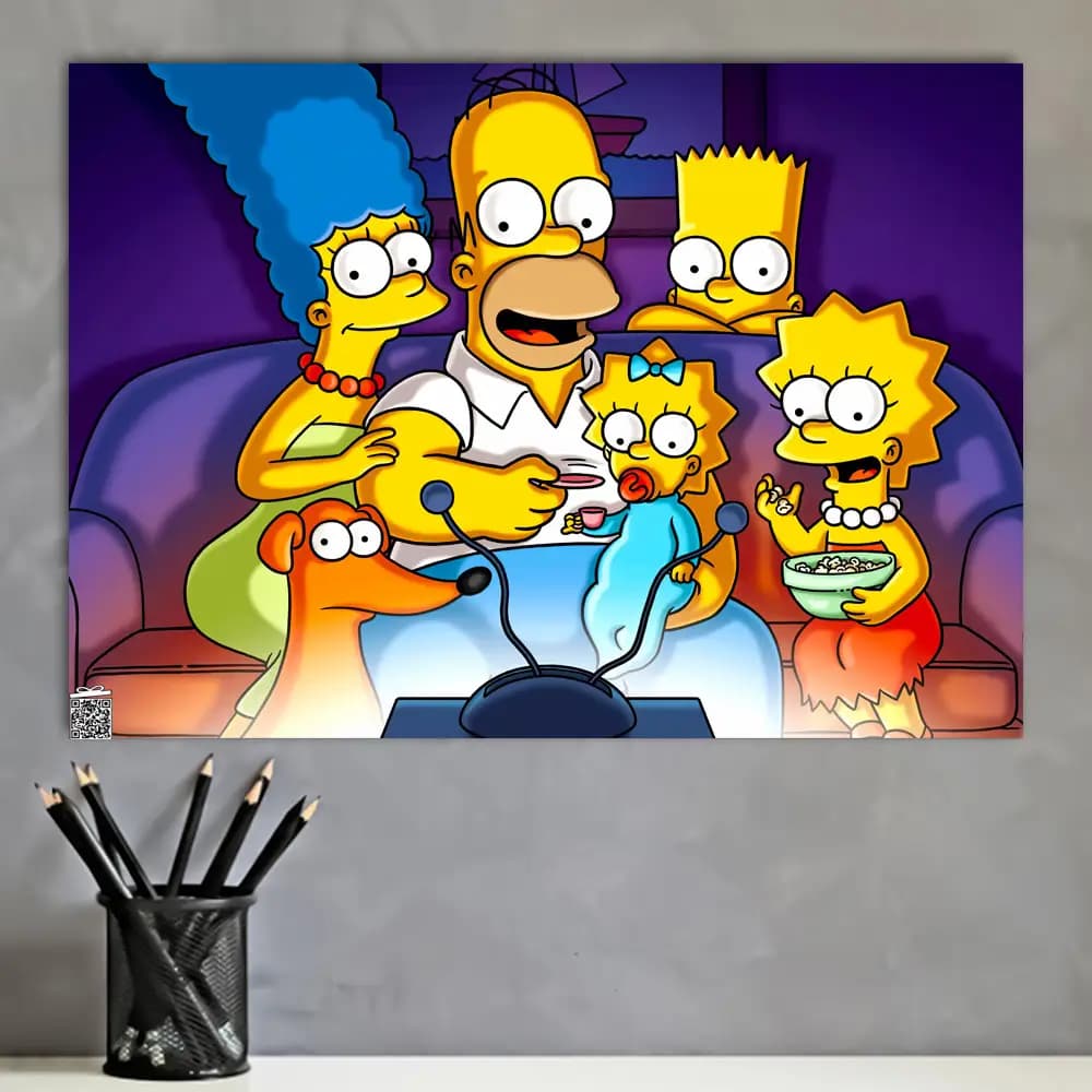 متال پوستر انیمیشن The Simpsons کد K109 — تصویر ۴