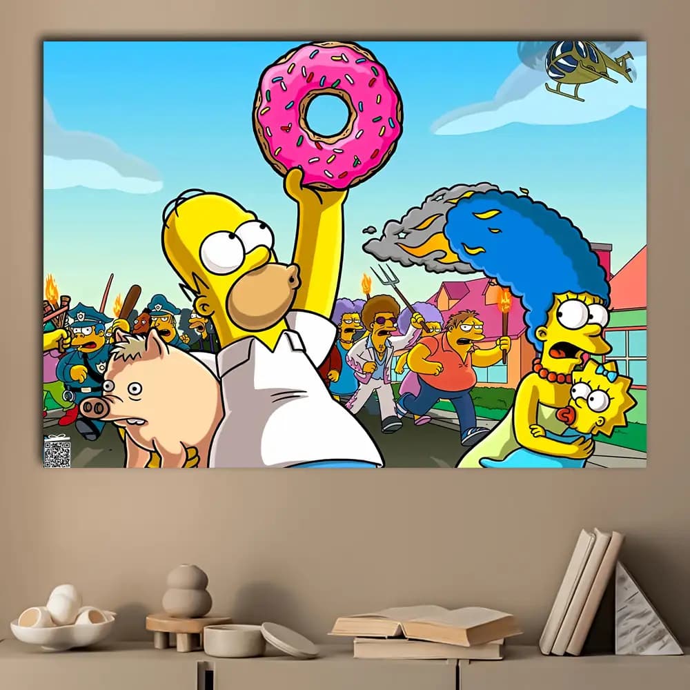 متال پوستر انیمیشن The Simpsons کد K108 — تصویر ۳