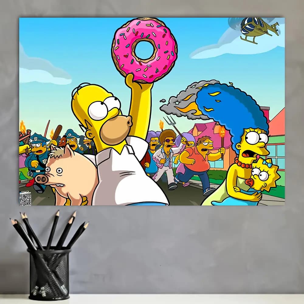 متال پوستر انیمیشن The Simpsons کد K108 — تصویر ۴