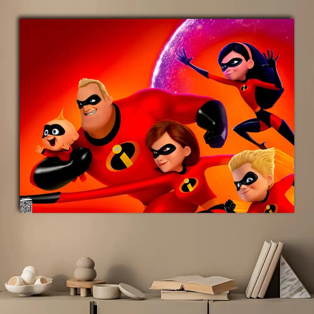 متال پوستر انیمیشن The Incredibles کد K097 — تصویر ۳