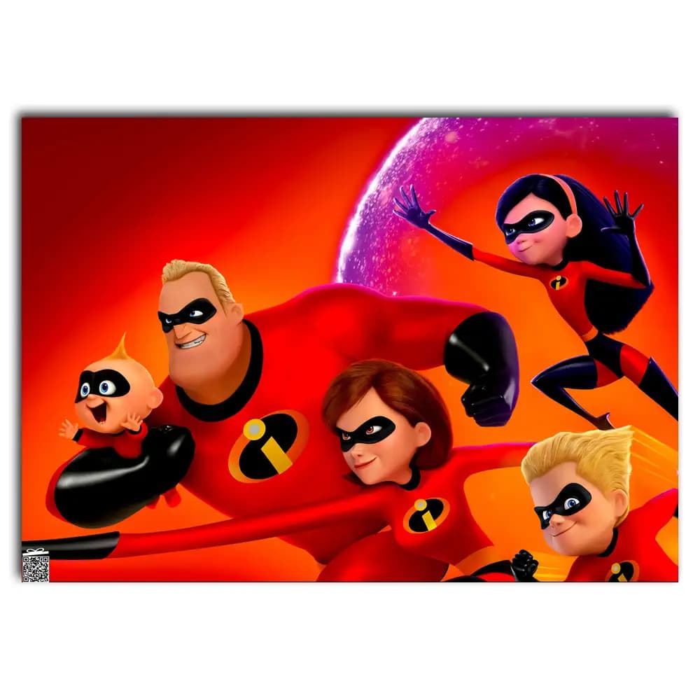 متال پوستر انیمیشن The Incredibles کد K097