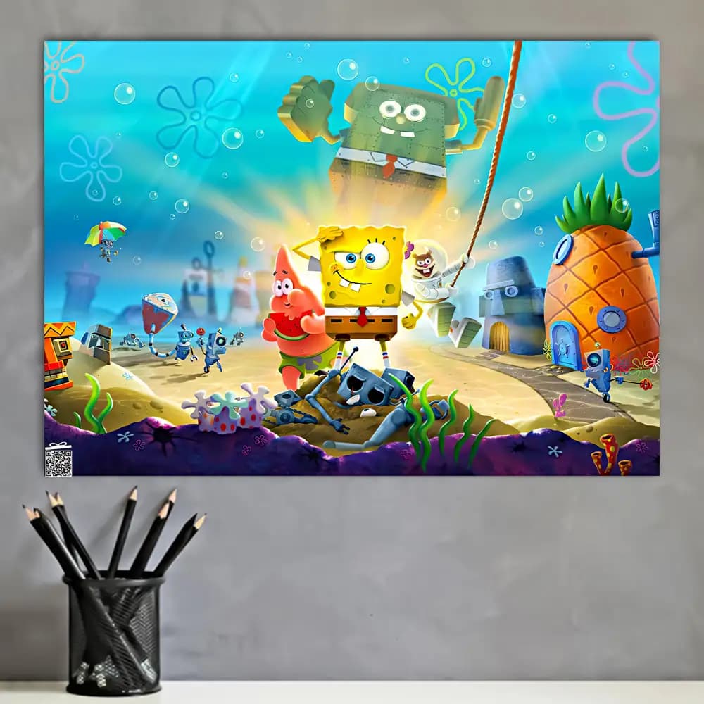 متال پوستر انیمیشن SpongeBob کد K094 — تصویر ۴