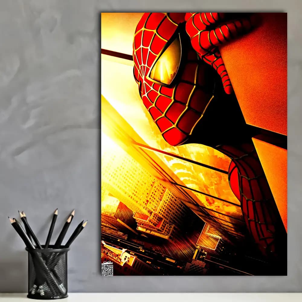 متال پوستر انیمیشن Spider-Man کد K090 — تصویر ۳