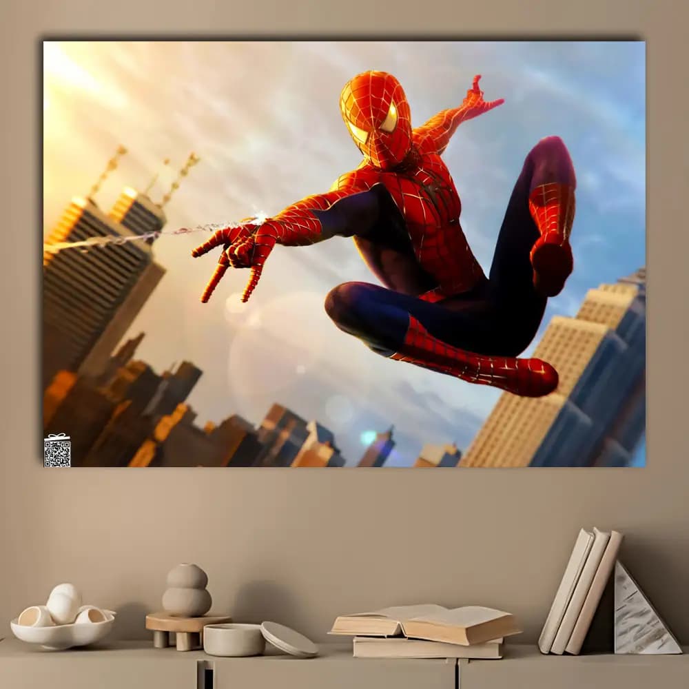 متال پوستر انیمیشن Spider-Man کد K084 — تصویر ۳