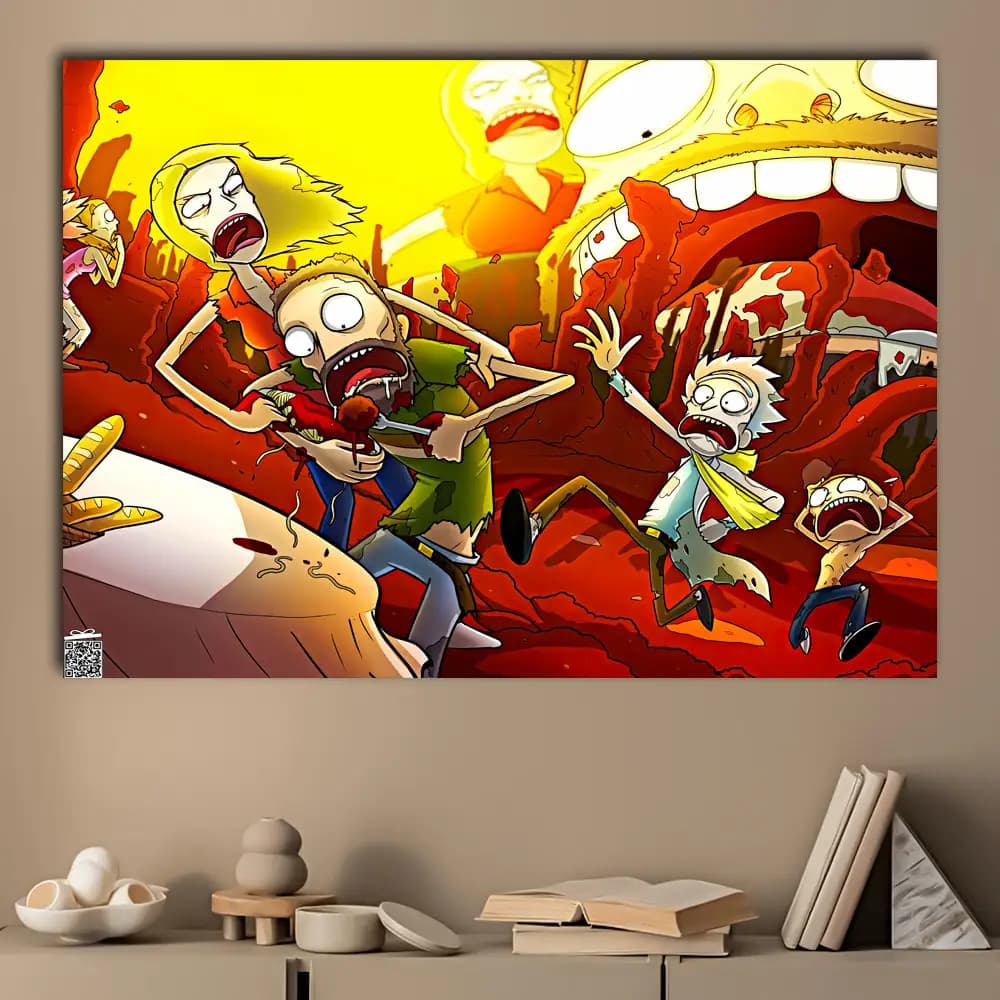 متال پوستر انیمیشن Rick And Morty کد K069 — تصویر ۳