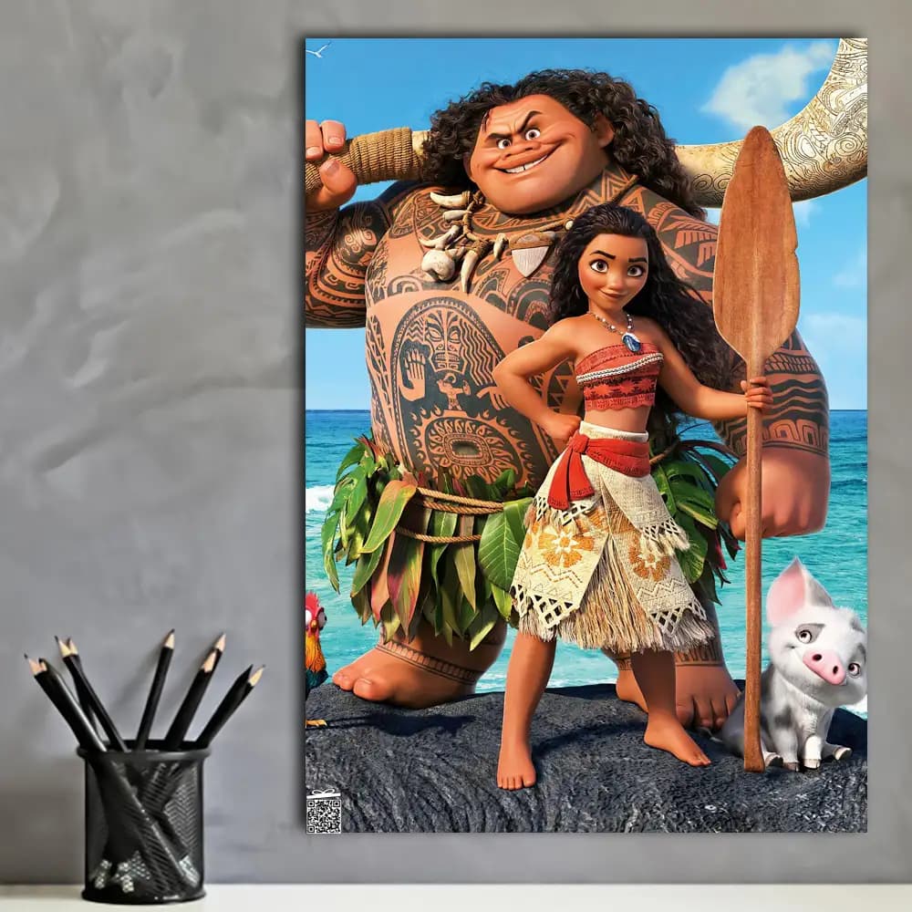 متال پوستر انیمیشن Moana کد K048 — تصویر ۳