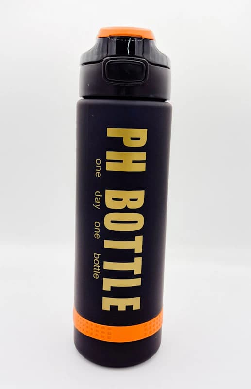 قمقمه PH Bottle یک لیتری | مات، درب قفلی ضامن‌دار مناسب ورزش و باشگاه — تصویر ۶