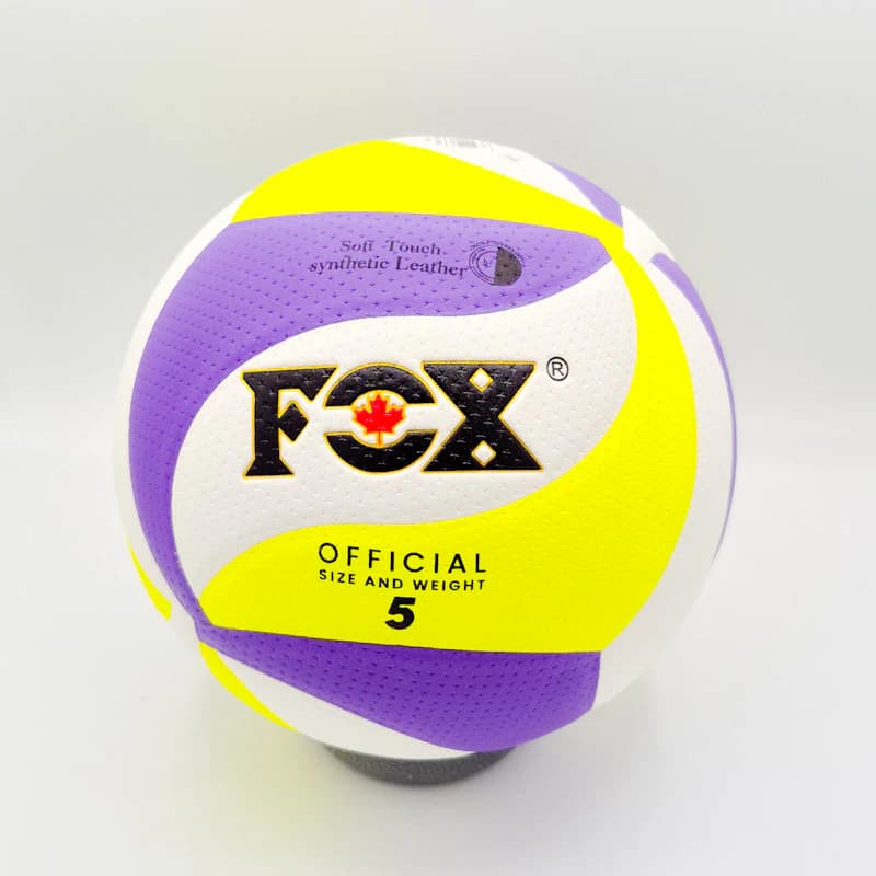 توپ والیبال فوکس FOX سایز 5 | رویه نرم Soft Touch مناسب تمرین و مسابقه — تصویر ۳
