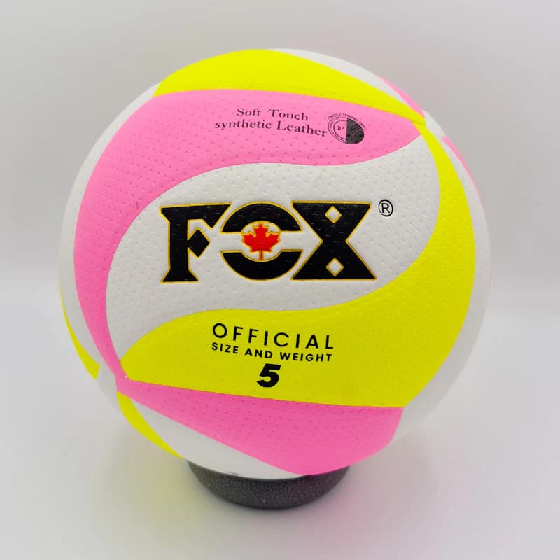 توپ والیبال فوکس FOX سایز 5 | رویه نرم Soft Touch مناسب تمرین و مسابقه