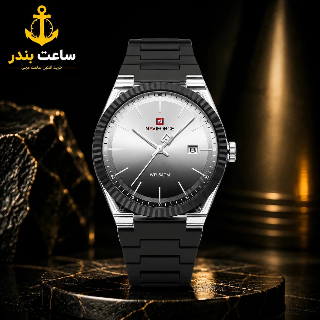 ساعت مچی مردانه نیوی فورس NAVIFORCE NF6116 SB اورجینال