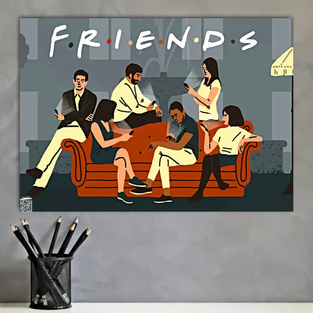متال پوستر سریال Friends کد S003 — تصویر ۴