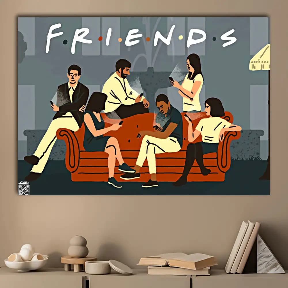 متال پوستر سریال Friends کد S003 — تصویر ۳