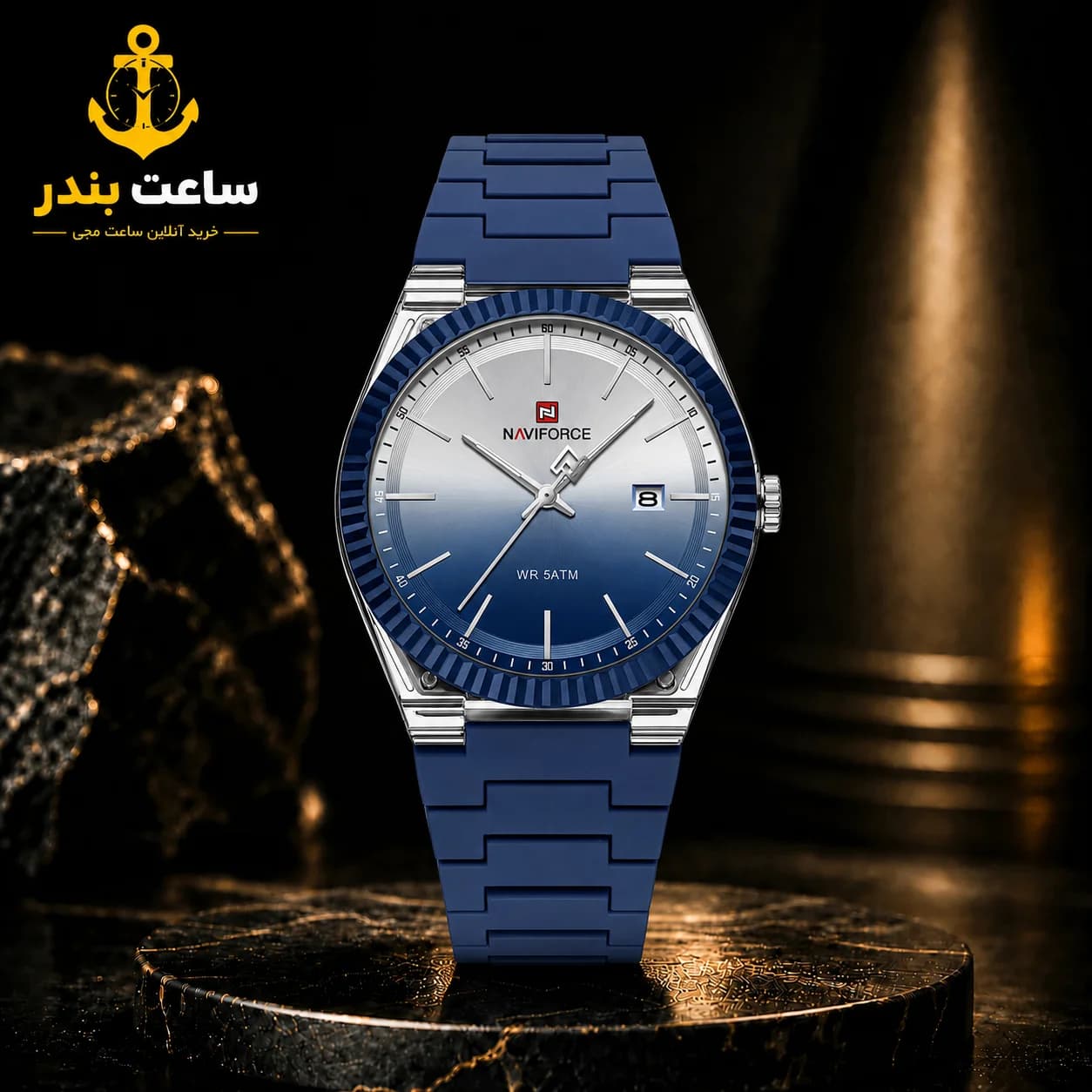 ساعت مچی مردانه نیوی فورس NAVIFORCE NF6116 SBE اورجینال