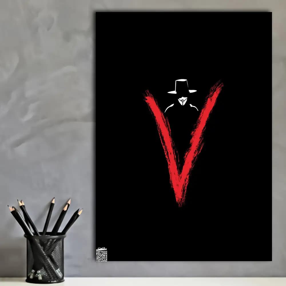 متال پوستر فیلم V For Vendetta کد M078 — تصویر ۴