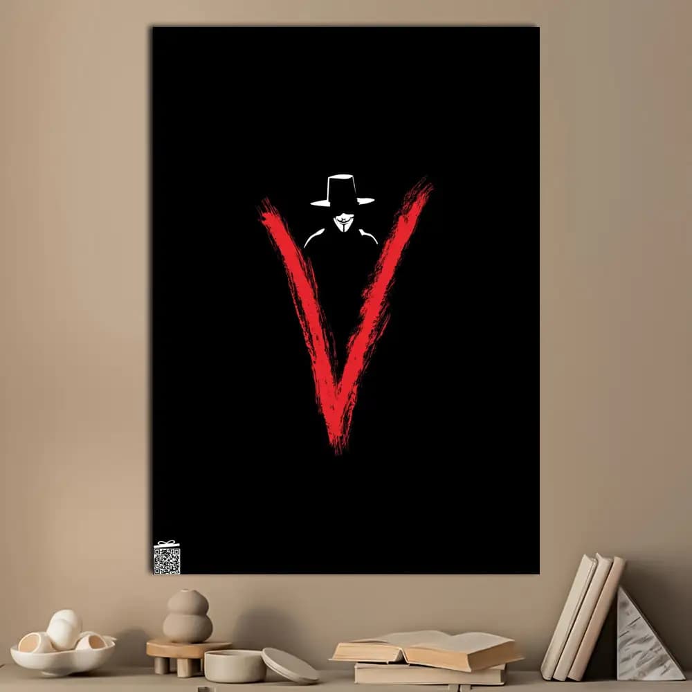 متال پوستر فیلم V For Vendetta کد M078 — تصویر ۳