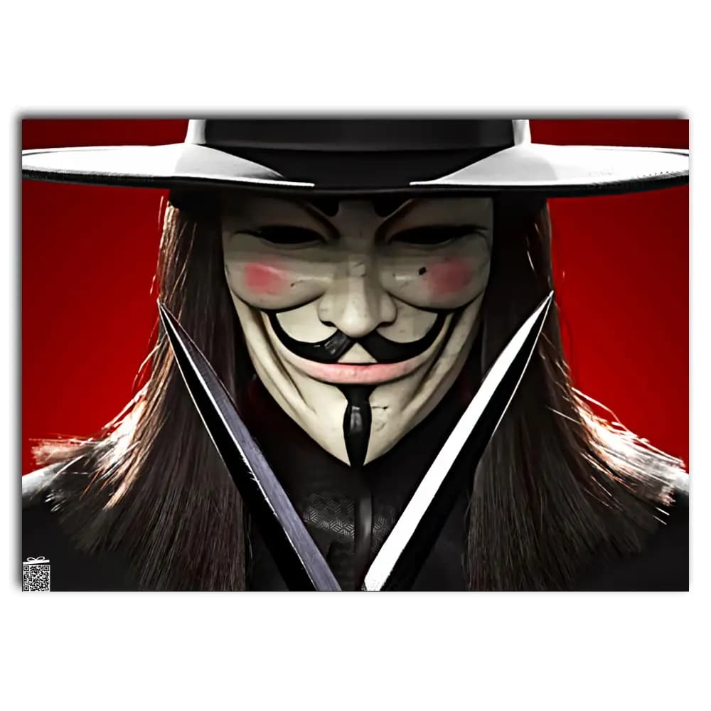 متال پوستر فیلم V For Vendetta کد M076