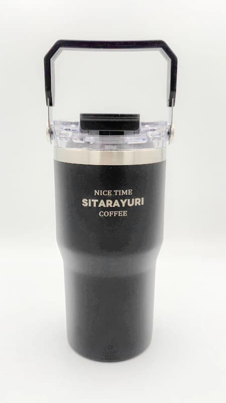 ماگ استیل دو جداره SITARAYURI 600ml | نی‌دار، آسان‌نوش و دستگیره‌دار — تصویر ۷