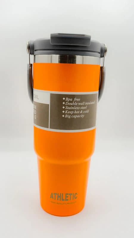 ماگ ورزشی ATHLETIC استیل دو جداره 980ml | حفظ گرم و سرد، نی دار و BPA Free — تصویر ۵