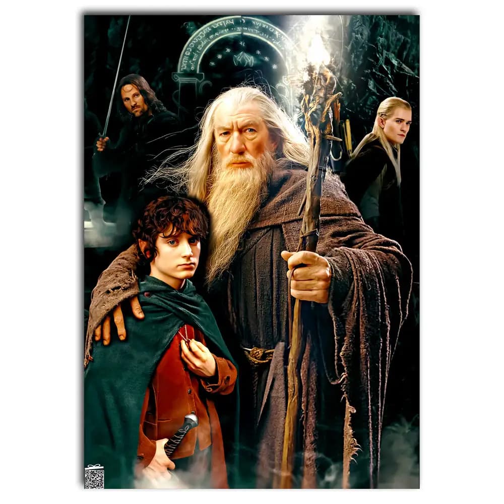 متال پوستر فیلم The Lord Of The Rings کد M067 — تصویر ۲
