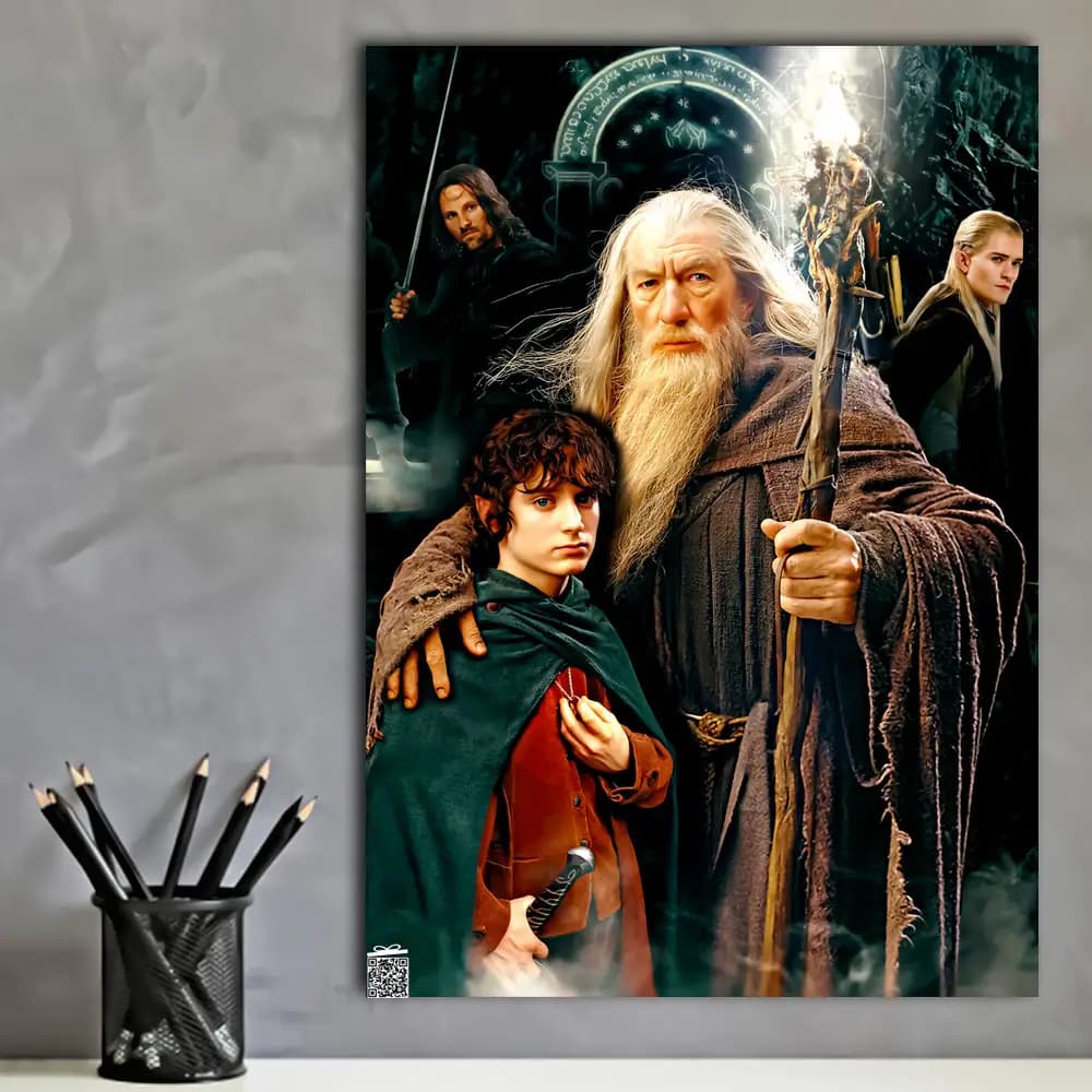 متال پوستر فیلم The Lord Of The Rings کد M067 — تصویر ۴