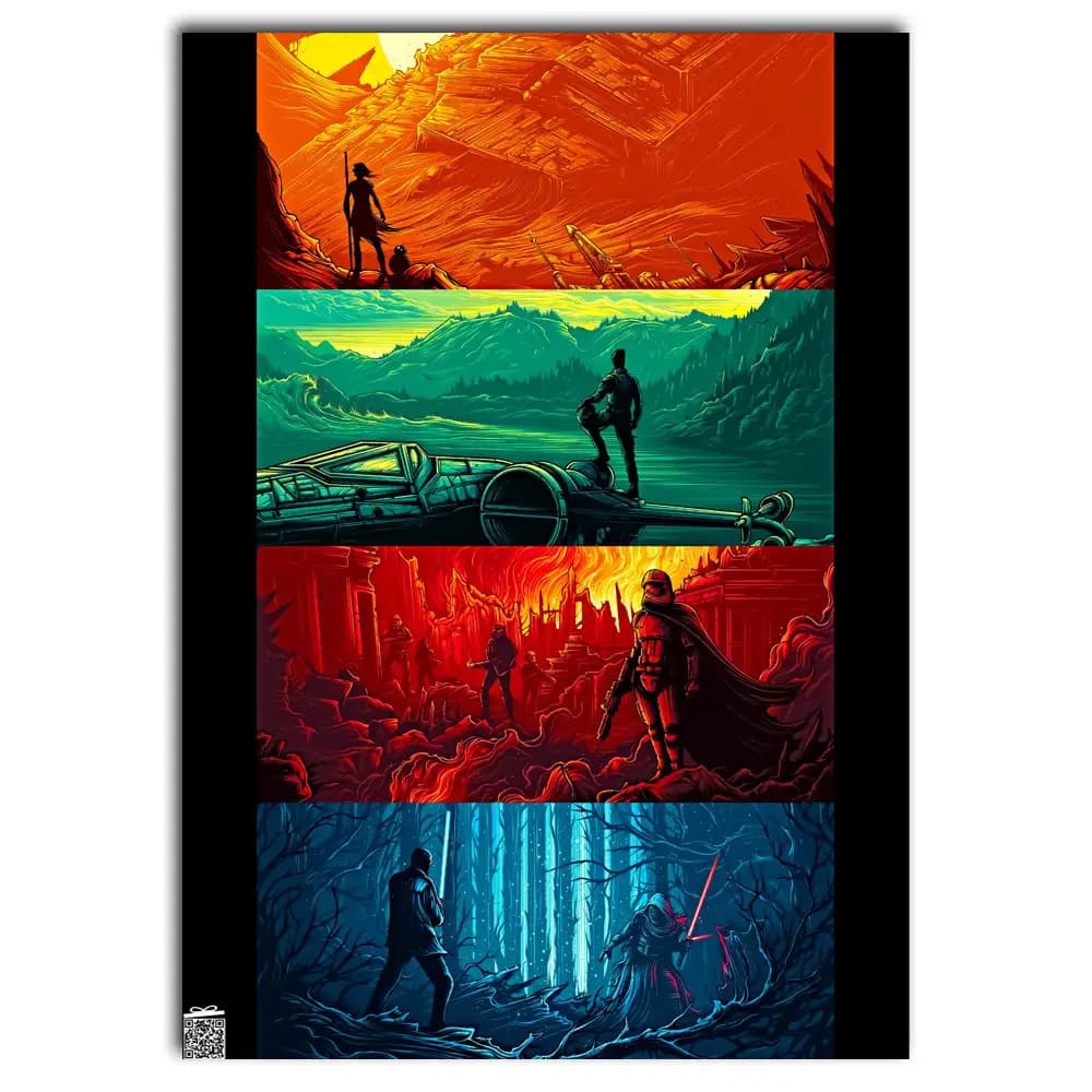 متال پوستر فیلم Star Wars کد M057