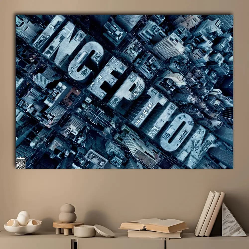 متال پوستر فیلم Inception کد M021 — تصویر ۳