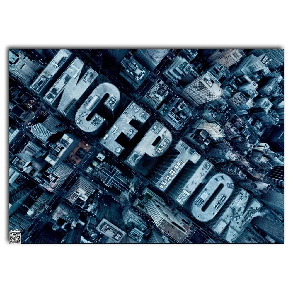 متال پوستر فیلم Inception کد M021