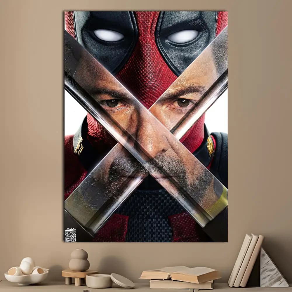 متال پوستر فیلم Deadpool Wolverine کد M012 — تصویر ۴
