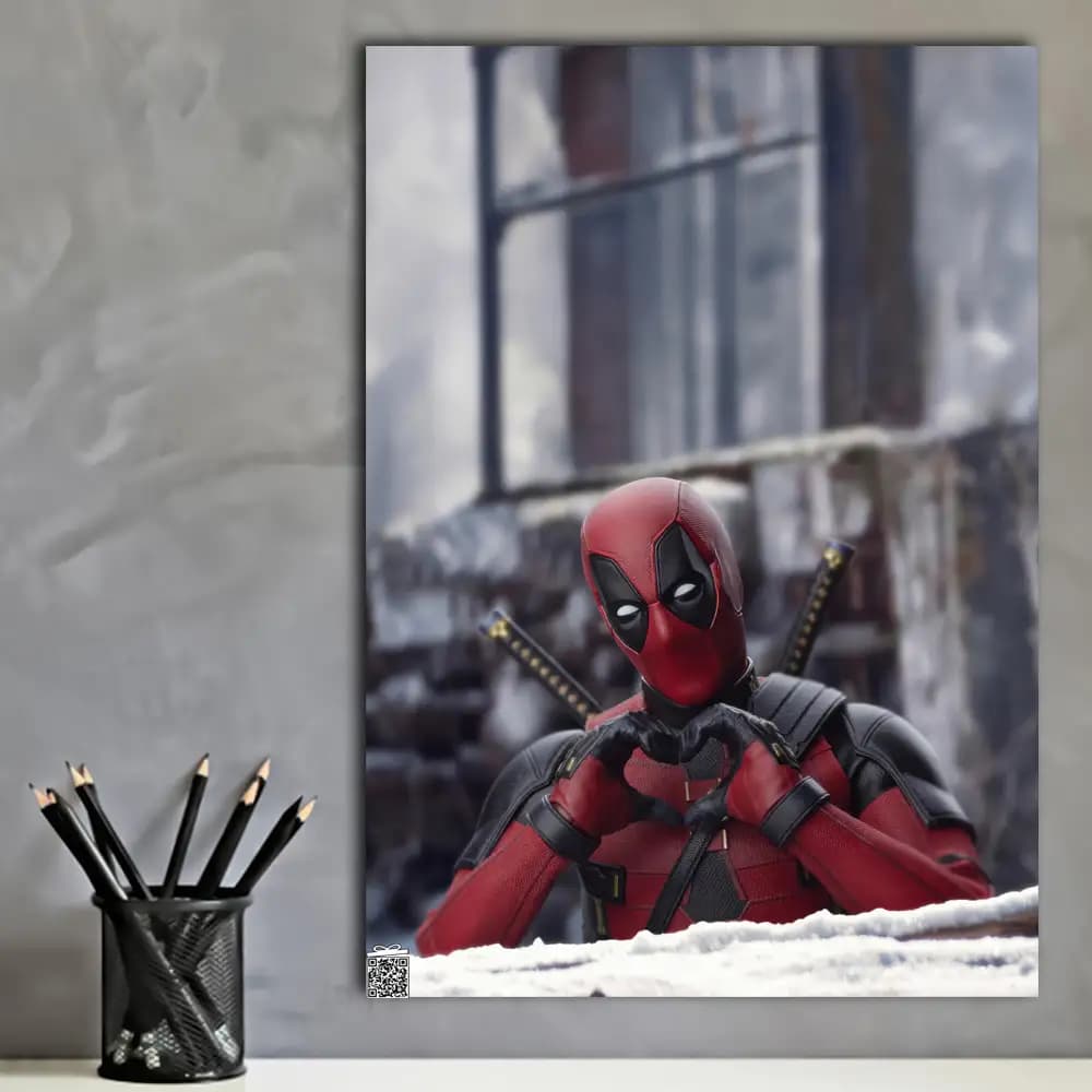 متال پوستر فیلم Deadpool Wolverine کد M011 — تصویر ۳