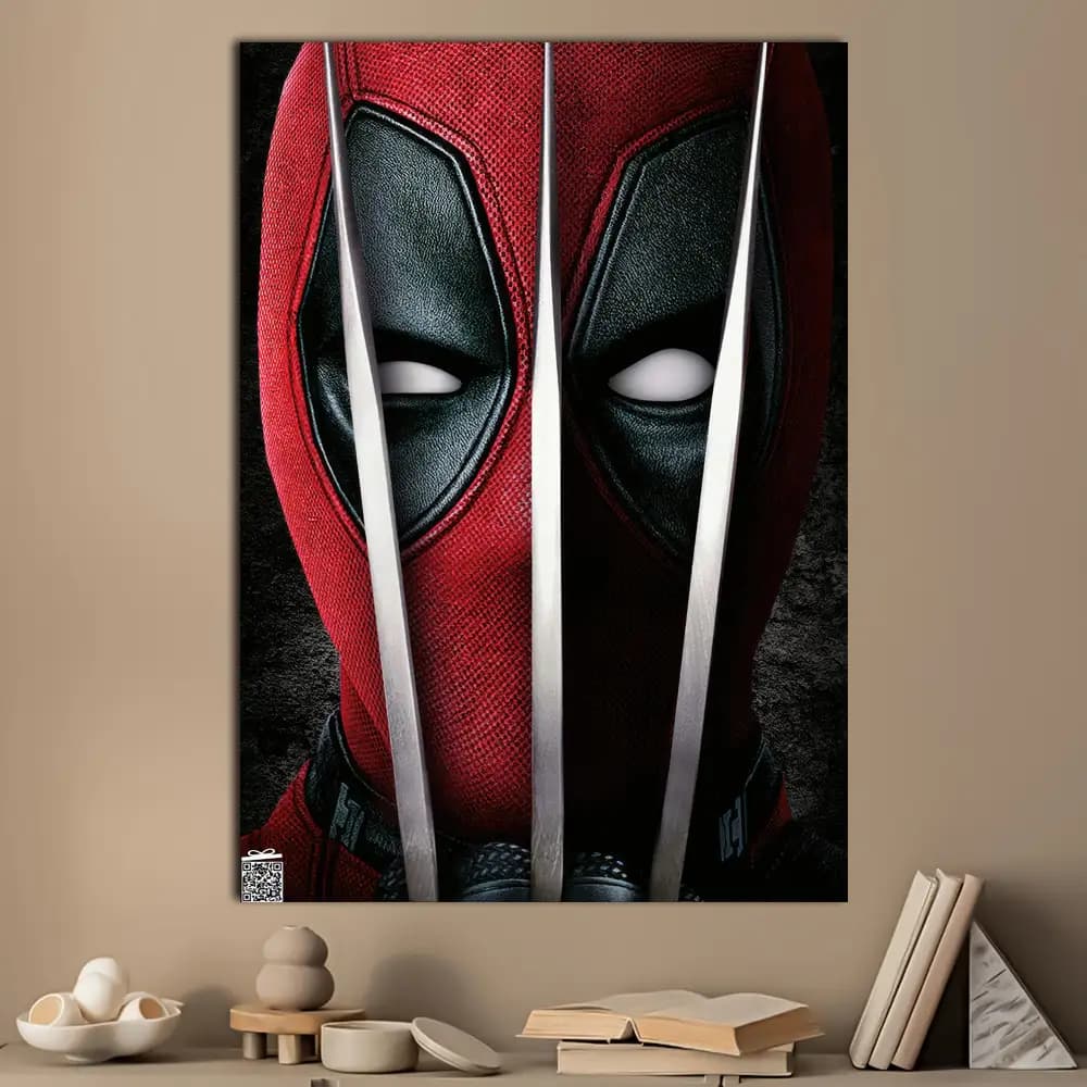 متال پوستر فیلم Deadpool Wolverine کد M010 — تصویر ۳
