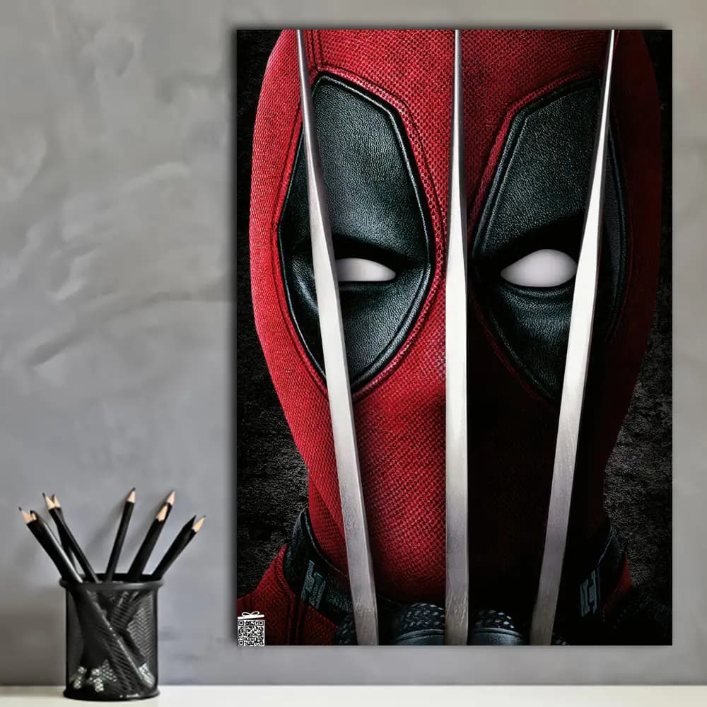 متال پوستر فیلم Deadpool Wolverine کد M010 — تصویر ۴