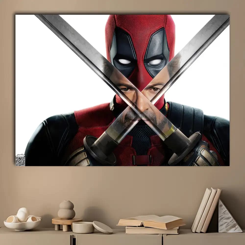 متال پوستر فیلم Deadpool Wolverine کد M008 — تصویر ۳