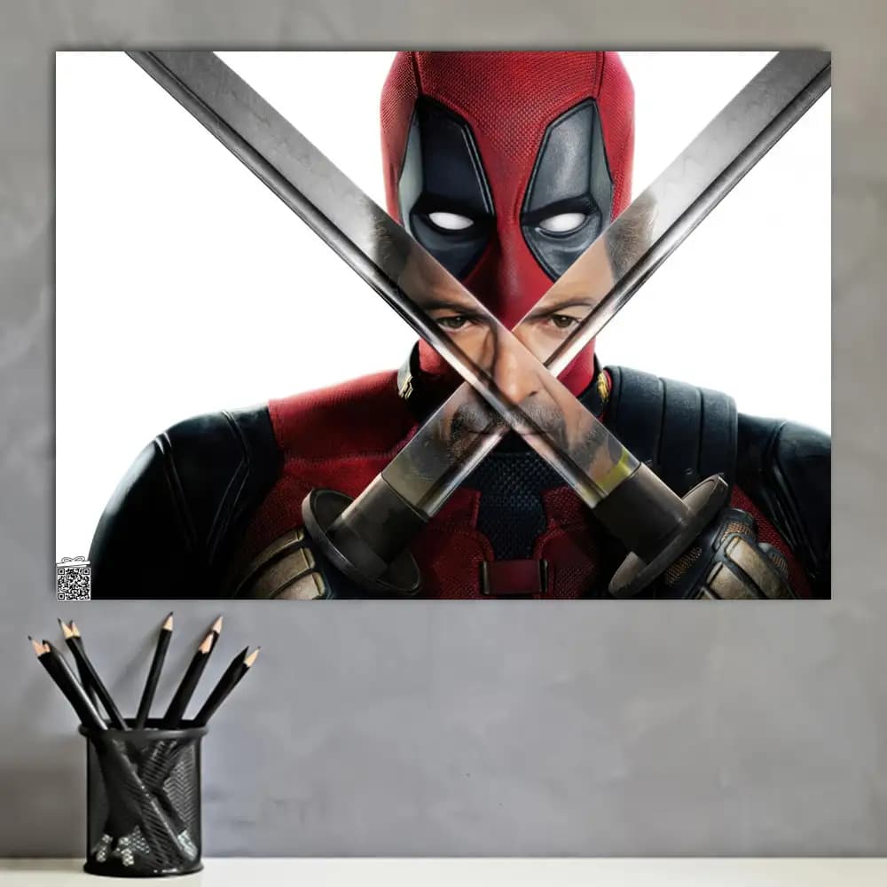 متال پوستر فیلم Deadpool Wolverine کد M008 — تصویر ۴