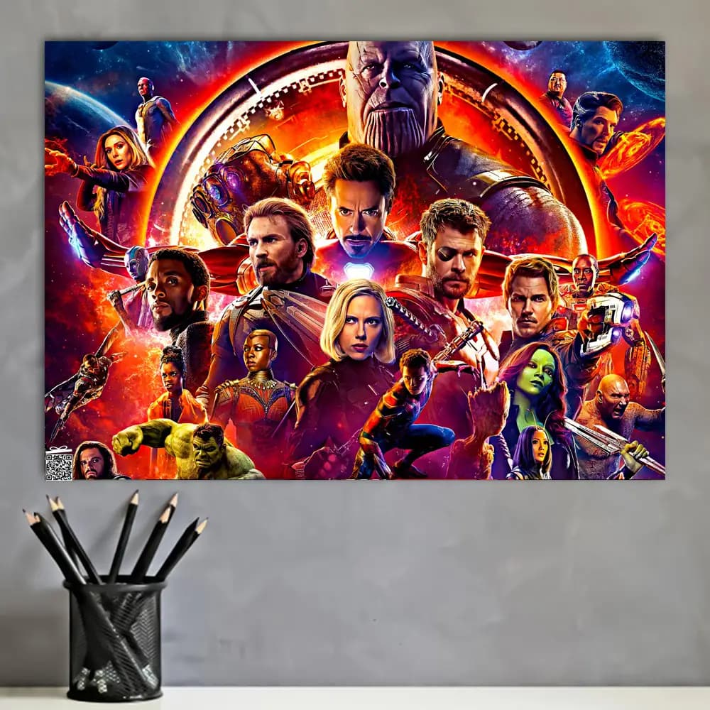 متال پوستر فیلم Avengers کد M002 — تصویر ۴