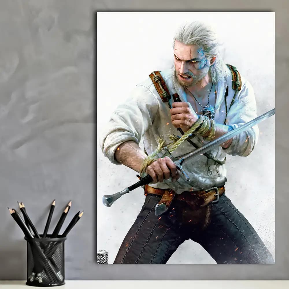 متال پوستر بازی The Witcher کد G034 — تصویر ۴