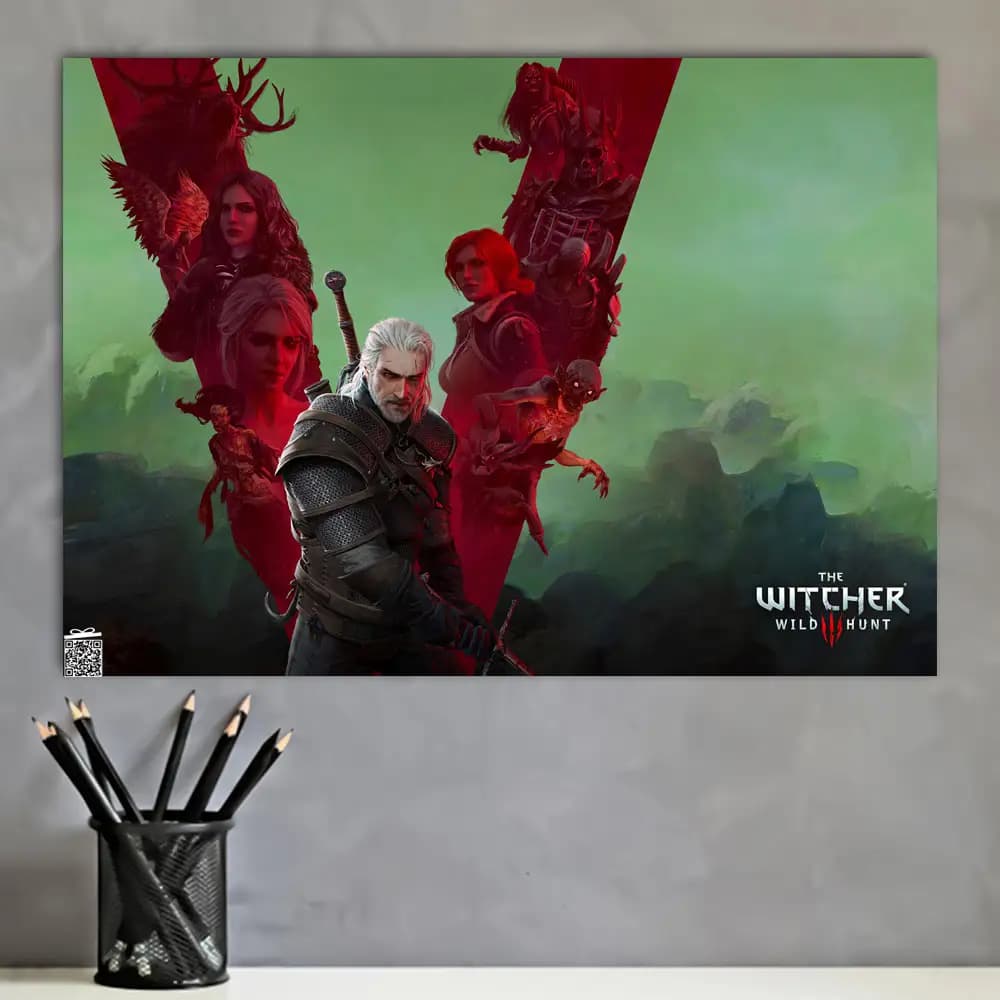 متال پوستر بازی The Witcher کد G032 — تصویر ۴