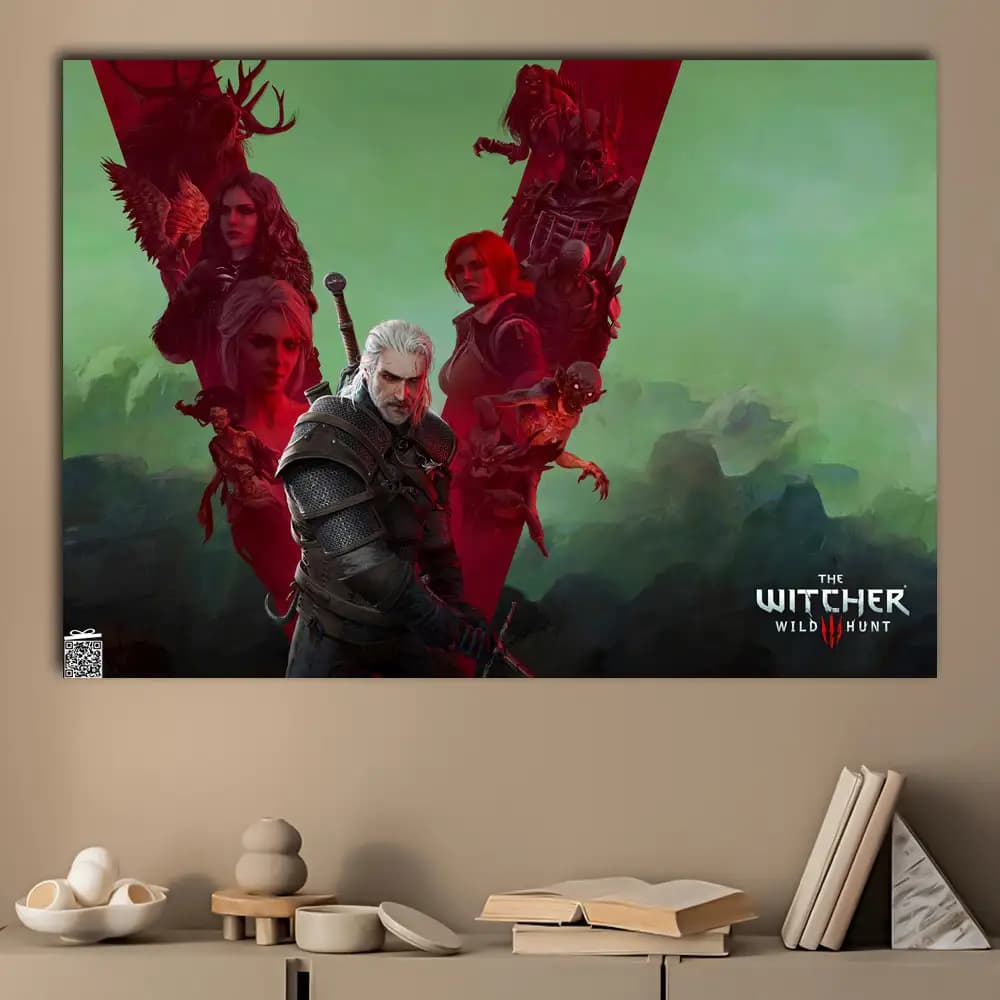 متال پوستر بازی The Witcher کد G032 — تصویر ۳