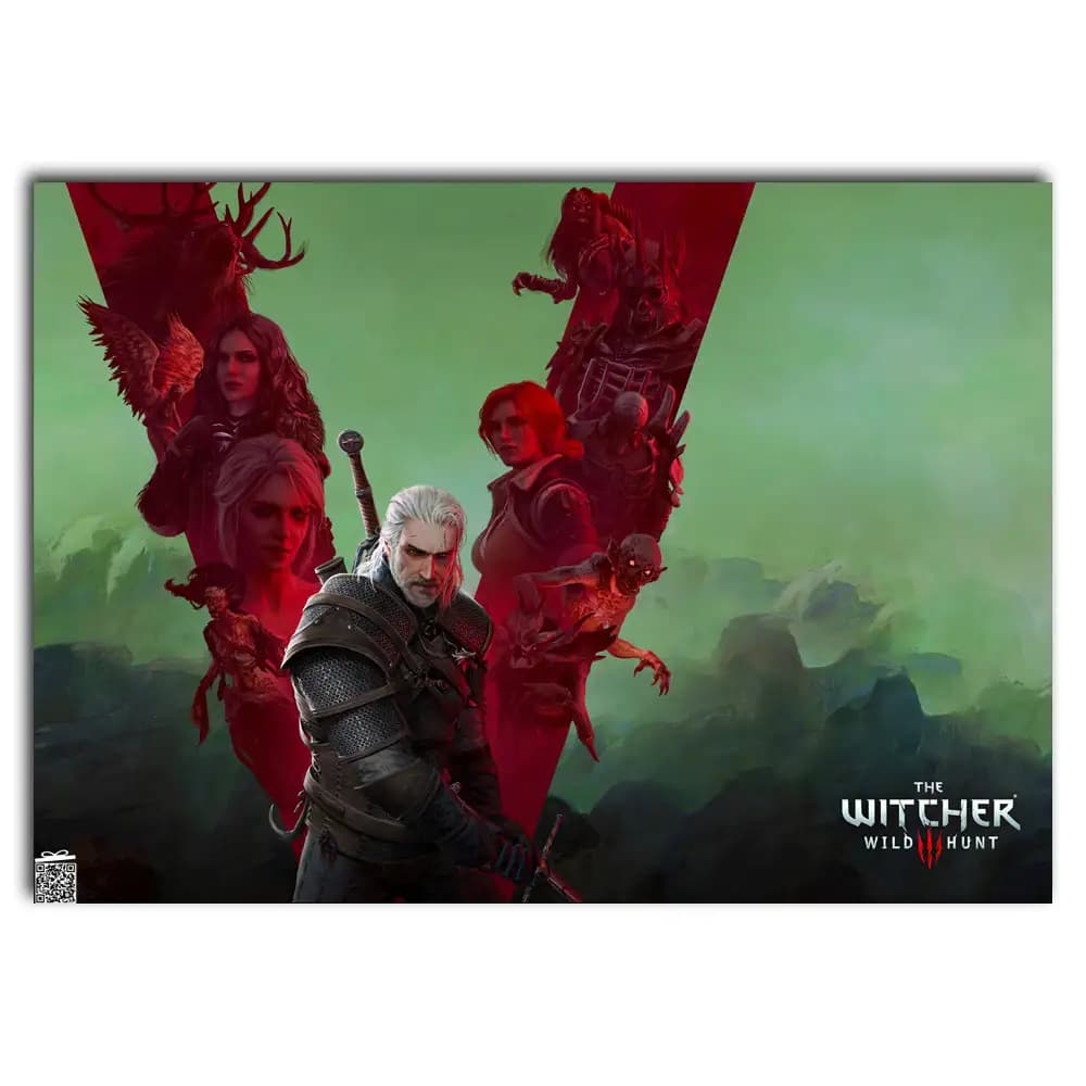 متال پوستر بازی The Witcher کد G032 — تصویر ۲