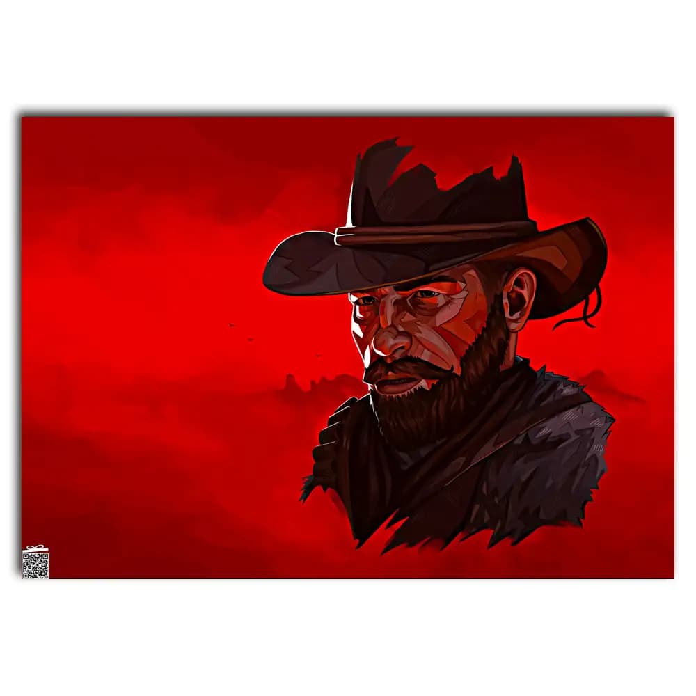 متال پوستر بازی Red Dead Redemption کد G031 — تصویر ۲