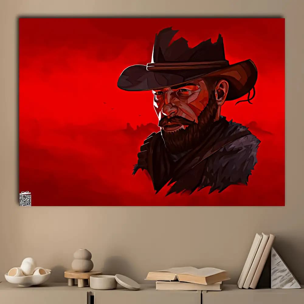 متال پوستر بازی Red Dead Redemption کد G031 — تصویر ۳