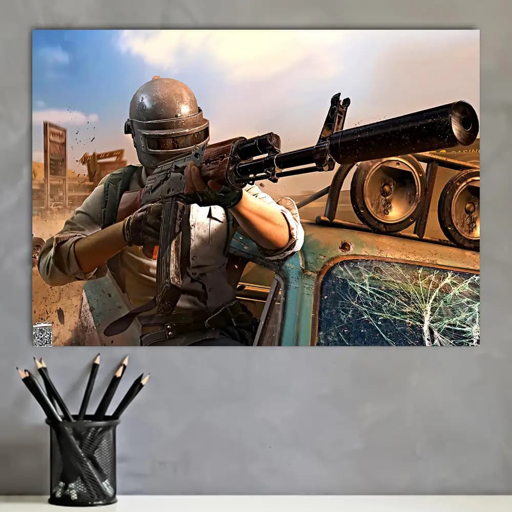 متال پوستر بازی PUBG کد G024 — تصویر ۴