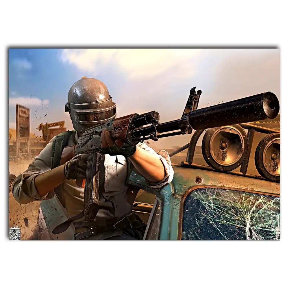 متال پوستر بازی PUBG کد G024