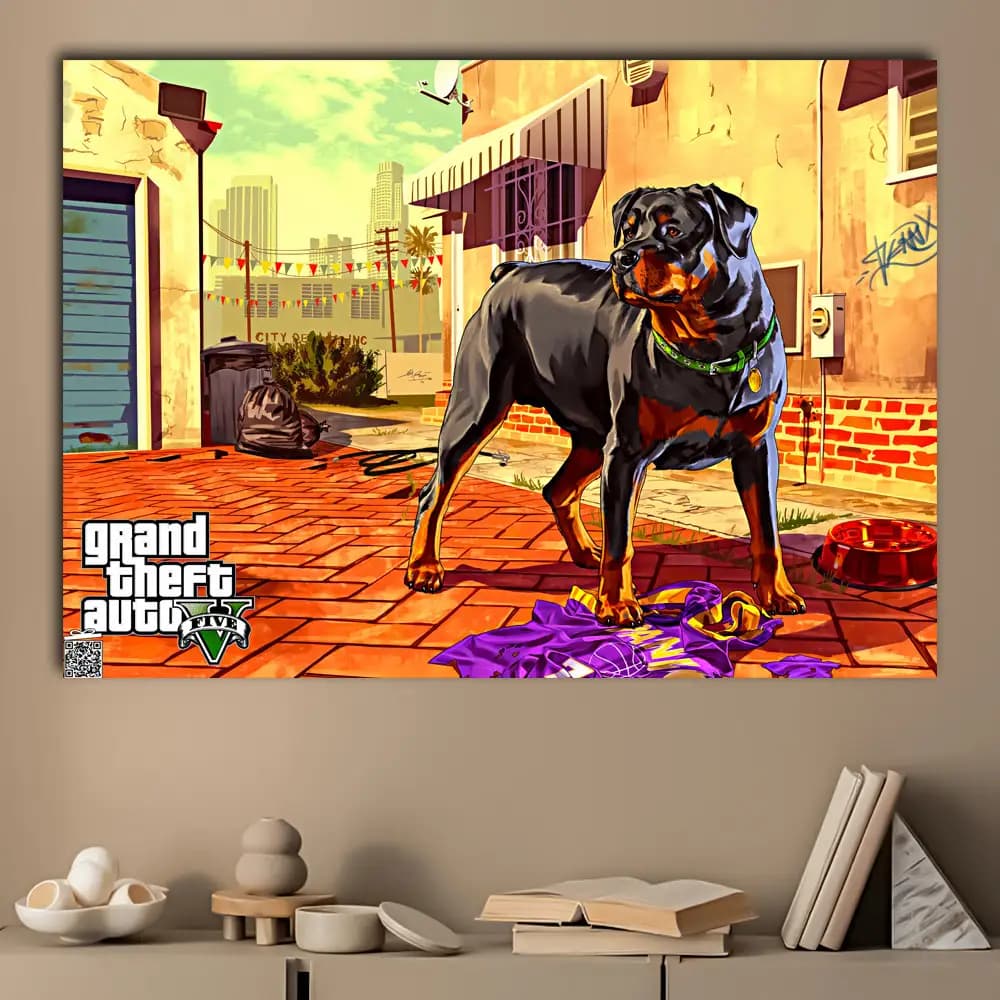 متال پوستر بازی Gta V کد G022 — تصویر ۳