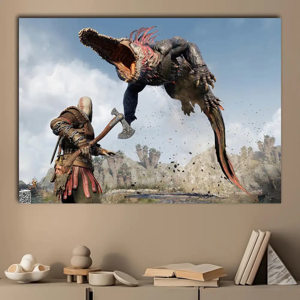 متال پوستر بازی God Of War کد G018 — تصویر ۳